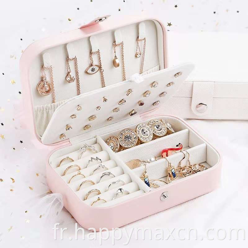 Emballage de mariage personnalisé fantaisie en gros petite boîte cadeau Recycler les bijoux de bijoux conception de bijoux PU Boîte